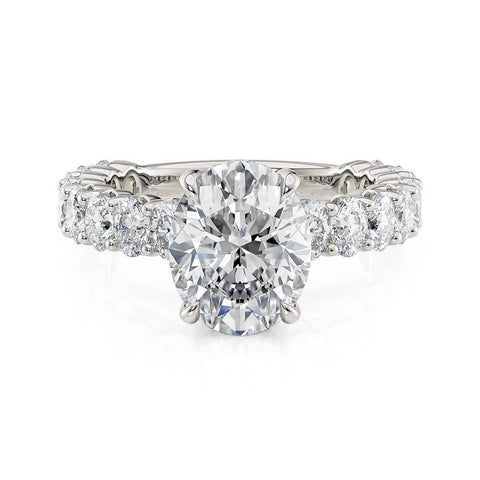 Michael M Montage Oval Center Diamond Engagement Ring R795S-3