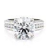 Michael M CROWN Round Center Diamond Engagement Ring R797-4