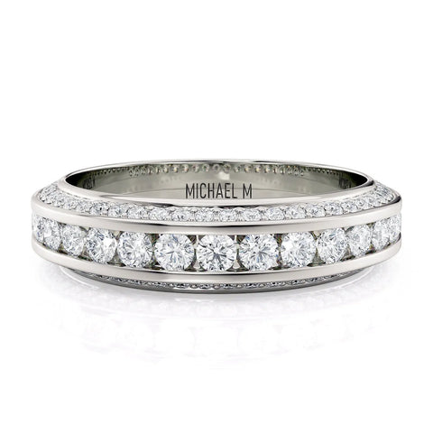 Michael M Crown Ladies Diamond Wedding Band R797B