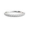 Michael M Crown Halfway Diamond Ladies Wedding Band R800B