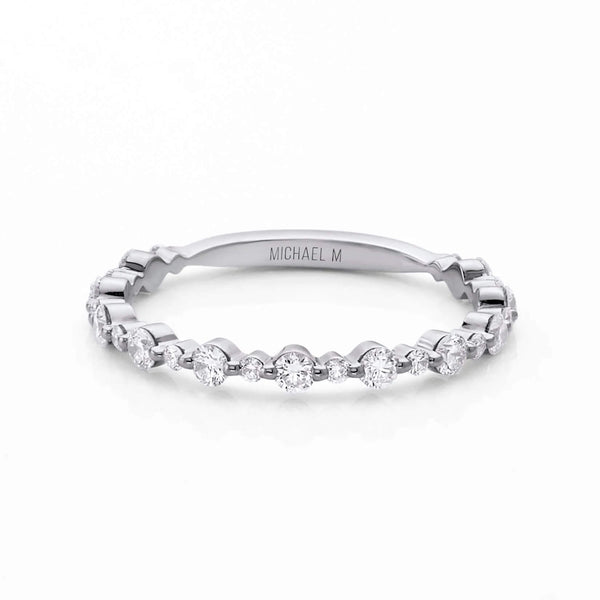 Michael M Halfway Diamond Wedding Band R803B