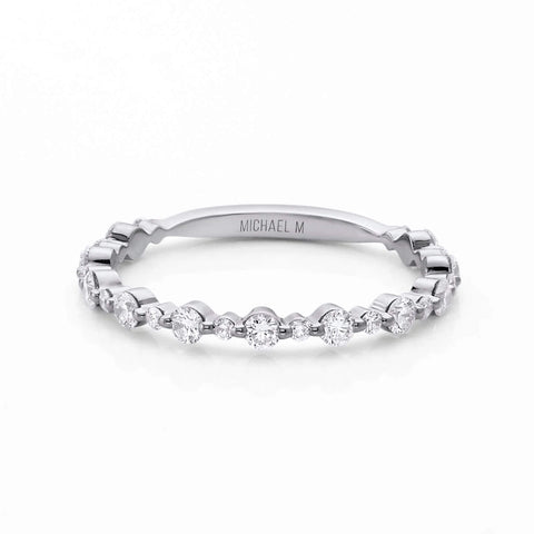 Michael M Halfway Diamond Wedding Band R803B