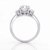 Michael M Trinity Three Stone Engagement Ring R806-1.5