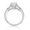 Michael M Trinity 18K White Gold Diamond Engagement Ring R807-3