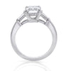 Michael M Trinity 18K White Gold Diamond Engagement Ring R807-2