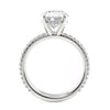 Michael M Crown Oval Center Diamond Engagement Ring R818-3