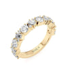 Michael M 18K Yellow Gold 1/2 Way Diamond Wedding Band R823B