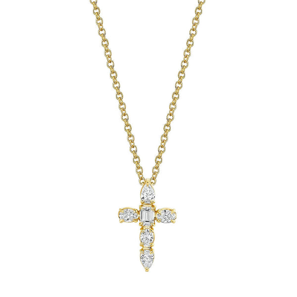 Michael M Montage Small Diamond Cross Pendant P414