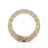 Michael M Crown Emerald Cut Eternity Ladies Wedding Band B335