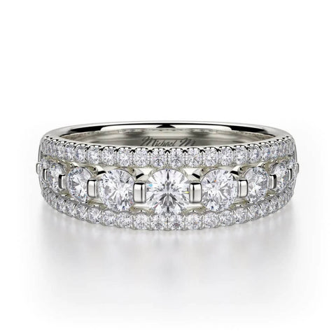Michael M Ladies 1/2 Way Diamond Wedding band R306B
