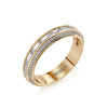 Michael M Baguette and Round Diamond Wedding Band R835B