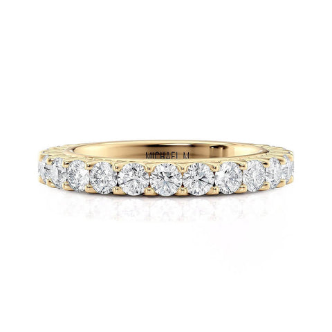 Michael M 18K Yellow Gold Diamond Wedding Band R901B