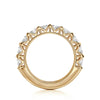 Michael M 1/2 Way Pear-Shaped Diamond Wedding Band R905B