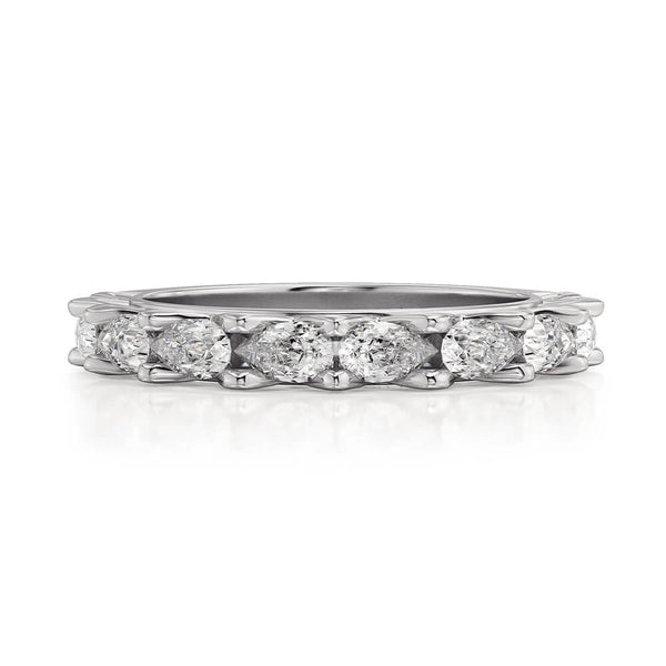 Michael M 1/2 Way Pear-Shaped Diamond Wedding Band R905B