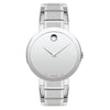 Movado Sapphire Silver Mirror Museum dial Men's Watch 0607178