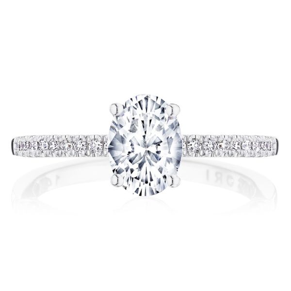 Tacori Coastal Crescent Oval Center Solitaire Engagement Ring P104OV7X5FW