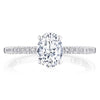 Tacori Coastal Crescent Oval Center Solitaire Engagement Ring P104OV7X5FW