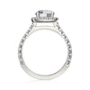 Michael M Monaco Cushion Halo Diamond Engagement Ring R614-2