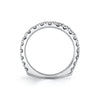 Michael M 18K White Gold Ladies Diamond Wedding Band R655B