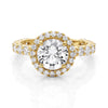 Michael M Europa Halo Diamond Engagement Ring R801-2