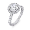 Michael M Europa Halo Diamond Engagement Ring R801-2