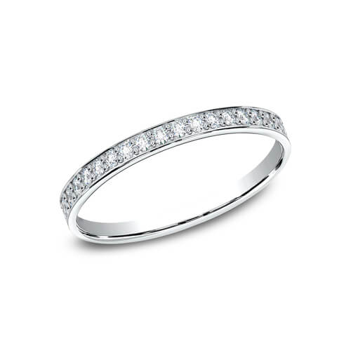 14K White Gold Ladies Eternity Wedding Band 52280014KW07