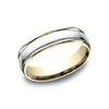 Benchmark 14K White Gold High Polish 6mm Men's Wedding Band CF1560814KW