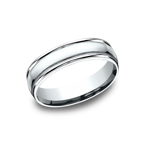 Benchmark 14K White Gold High Polish 6mm Men's Wedding Band CF1560814KW