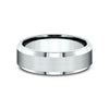 Benchmark THE CHANCELLOR Bevel Edge Satin Center Men's Band CF6741614KW