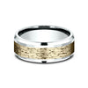 Benchmark Two-Tone Fractured Rock Pattern 8mm Men's Band CF81837414KWY