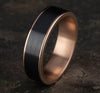 Benchmark 14K Rose Gold and Black Titanium 6.5mm Men's Band CFT9665010BKT14KR