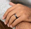 Benchmark 14K Rose Gold and Black Titanium 6.5mm Men's Band CFT9665010BKT14KR