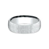 Benchmark THE AURORA Euro Dome 14K White Gold 6.5MM Men's Band EUCF56507014KW10