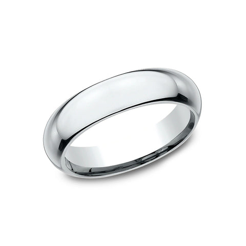 Benchmark High Dome Comfort Fit 5mm Men's Band HDCF15014KW
