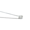 14K White Gold Round Diamond Pendant, 2.32g