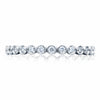 Tacori Sculpted Crescent Round Bezel Droplet Diamond Wedding Band 200-2