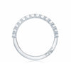 Tacori Sculpted Crescent Round Bezel Droplet Diamond Wedding Band 200-2