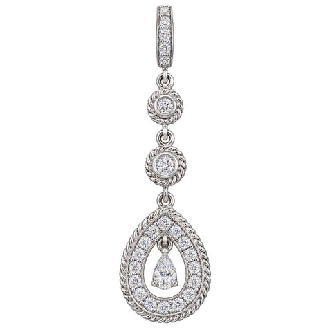 18K White Gold Diamond Necklace
