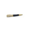 Estate 14K Yellow Gold Black Onyx Diamond Calligraphy Pen Brooch
