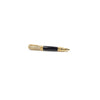 Estate 14K Yellow Gold Black Onyx Diamond Calligraphy Pen Brooch