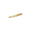 Estate 14K Yellow Gold Black Onyx Diamond Calligraphy Pen Brooch