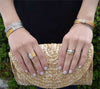 ALOR Yellow & Grey Cable Colorblock 18kt White Gold & Diamonds Ring 02-34-S615-11