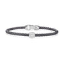 ALOR Autumn Hues 18K White Gold Steel Grey Diamond Bangle 04-22-S914-11