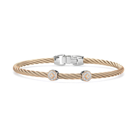ALOR Double Round Essential Stackable Bracelet 04-26-S922-11