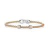 ALOR Double Round Essential Stackable Bracelet 04-26-S922-11