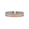 ALOR Rose & Grey Mini Cuff Bangle Bracelet 04-S605-72-CA