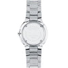 Movado Serio Black Dial Steel Bracelet Quartz Ladies Watch 0606385