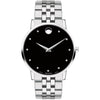 Movado Museum Classic 40MM Black Dial Diamond Men's Watch 0607201