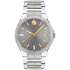 Movado SE Grey Dial Two Tone Men's Watch 0607514