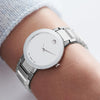 Movado Sapphire 28mm Silver Mirror Dial Ladies Watch 0607547